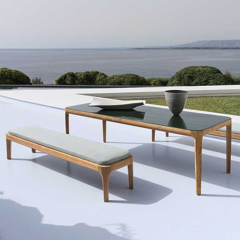 Gervasoni MEDITERRANEO 33/34 Tisch mit Strukturglasplatte