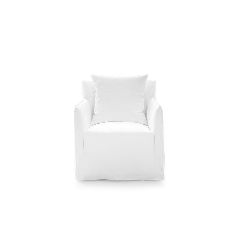 Gervasoni GHOST 05 Sessel, Lino Bianco