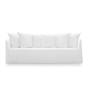 Gervasoni GHOST 12 Sofa 220 cm, Lino Bianco