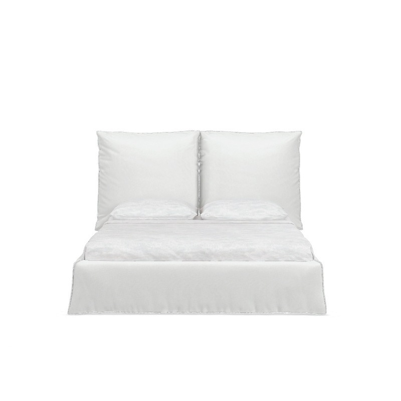 Gervasoni BEDS Double Bett 160 cm, Lino Bianco