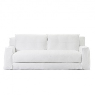 Gervasoni LOLL 12 Sofa 240 cm, Lino Bianco