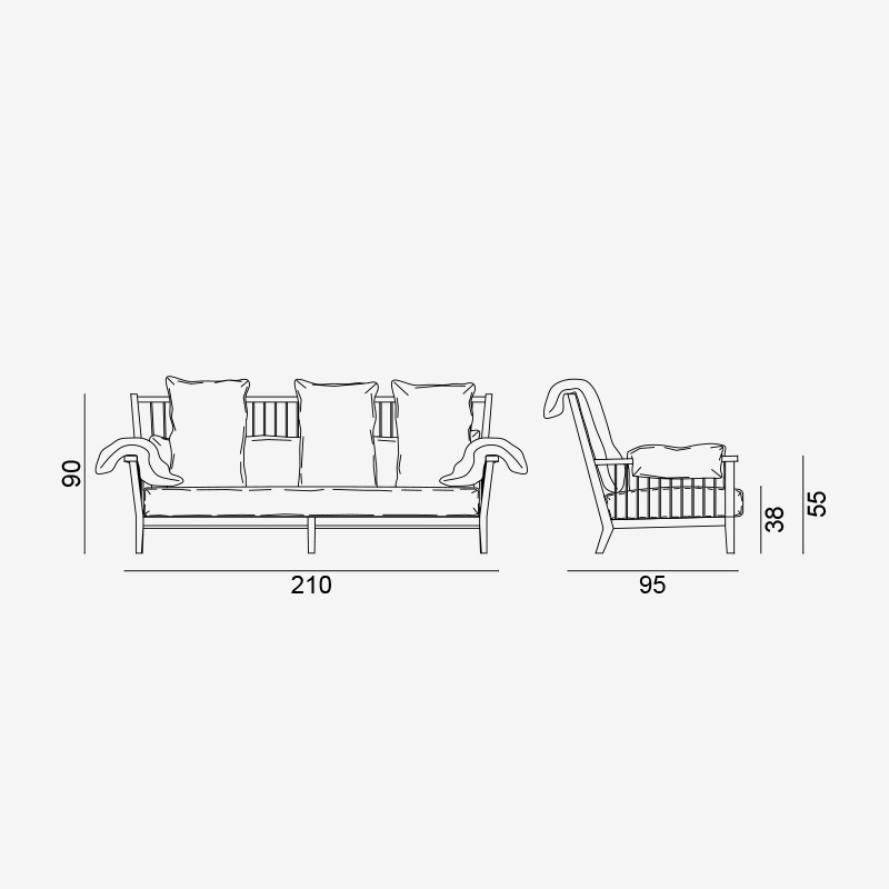 Gervasoni GRAY 03 Sofa